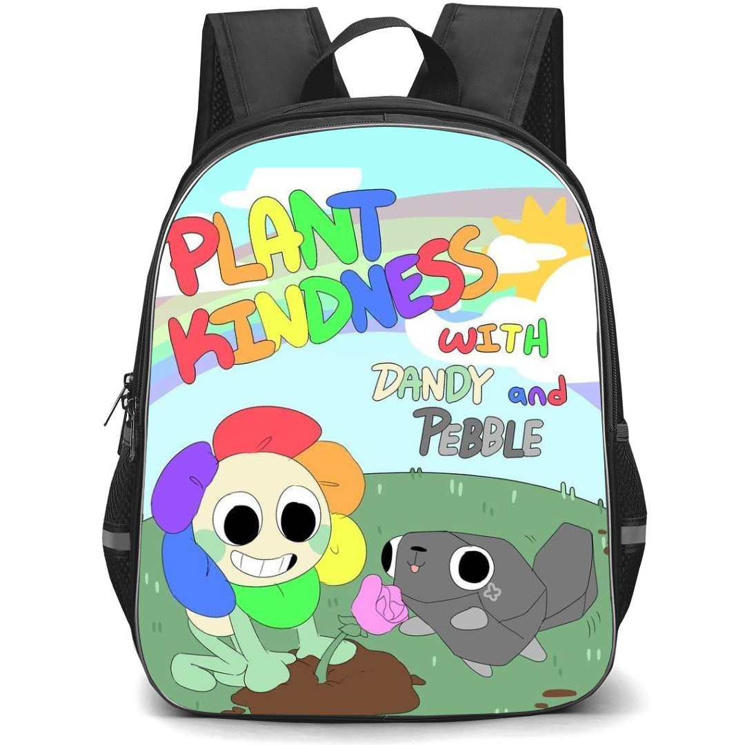 Dandys World Backpack StudentPack - Dandys World Plant Kindness With Dandy And Pebble Poster