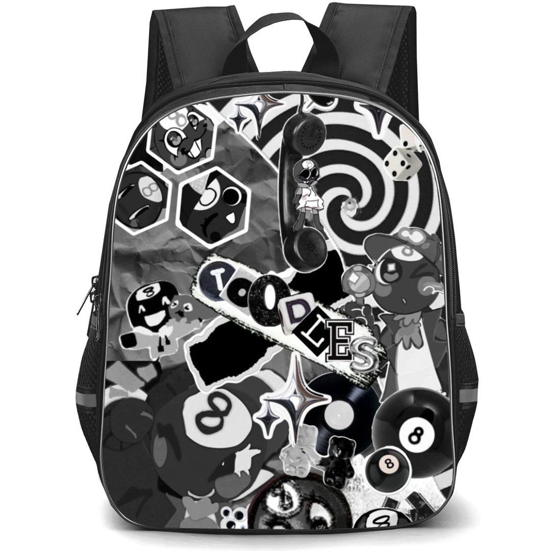Dandys World Toodles Backpack StudentPack - Toodles Black And White Sticker Poster