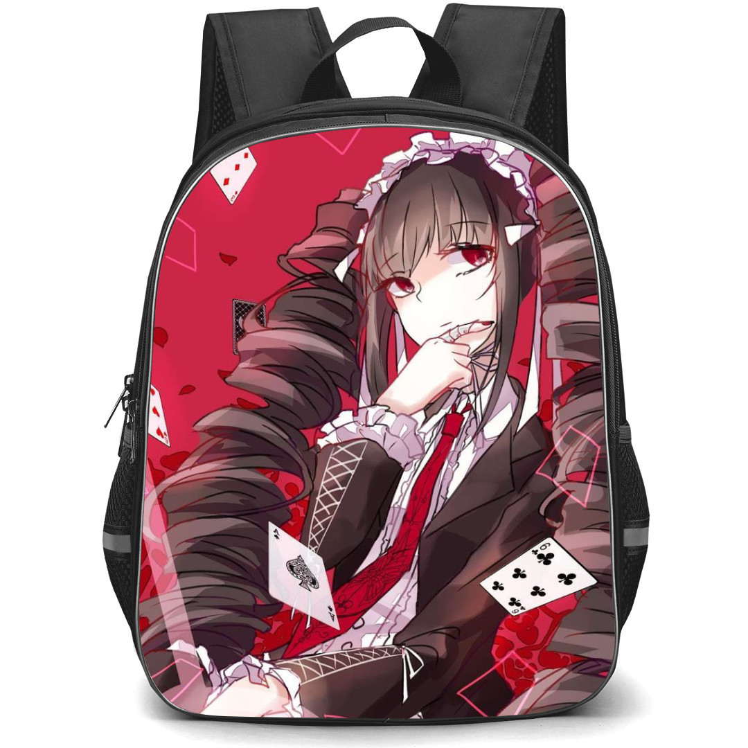 Danganropa Celestia Ludenberg Backpack StudentPack - Celestia Ludenberg Side Portrait Red Background