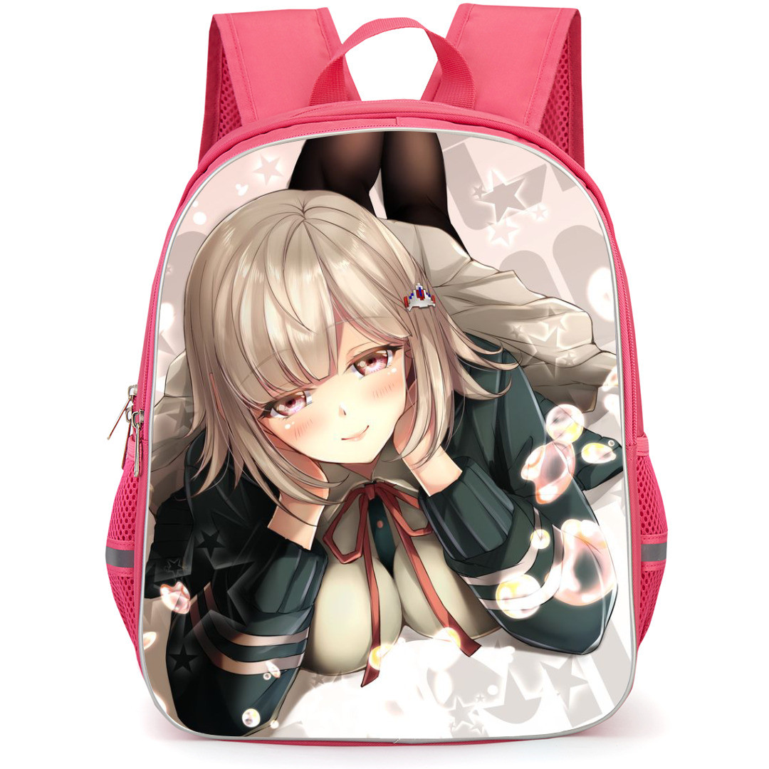 Danganropa Chiaki Nanami Backpack StudentPack - Chiaki Nanami Lying Down Illustration