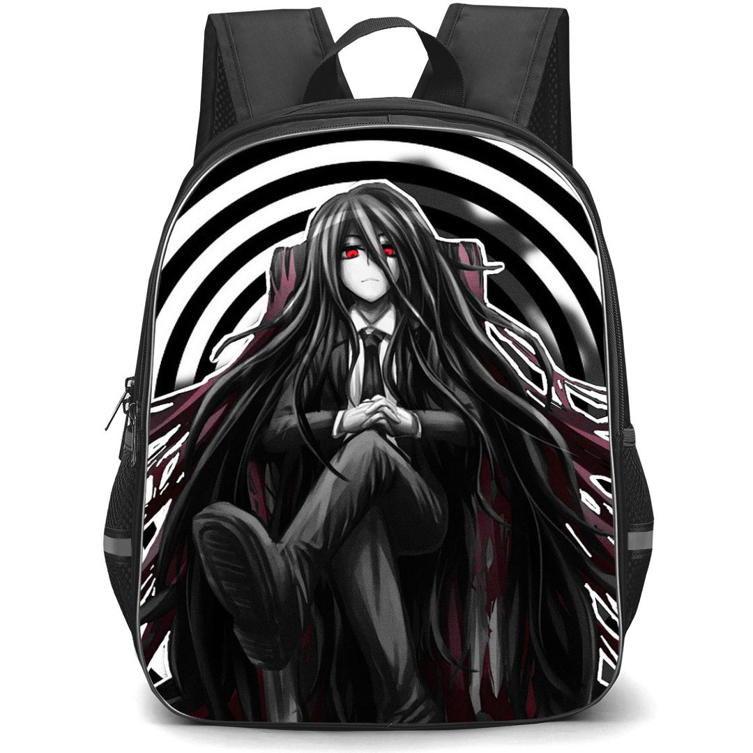 Danganropa Izuru Kamukura Backpack StudentPack - Izuru Kamukura Sitting Pattern Art Background