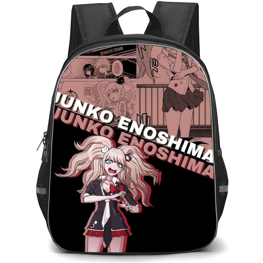 Danganropa Junko Enoshima Backpack StudentPack - Junko Enoshima Portrait Comic Art