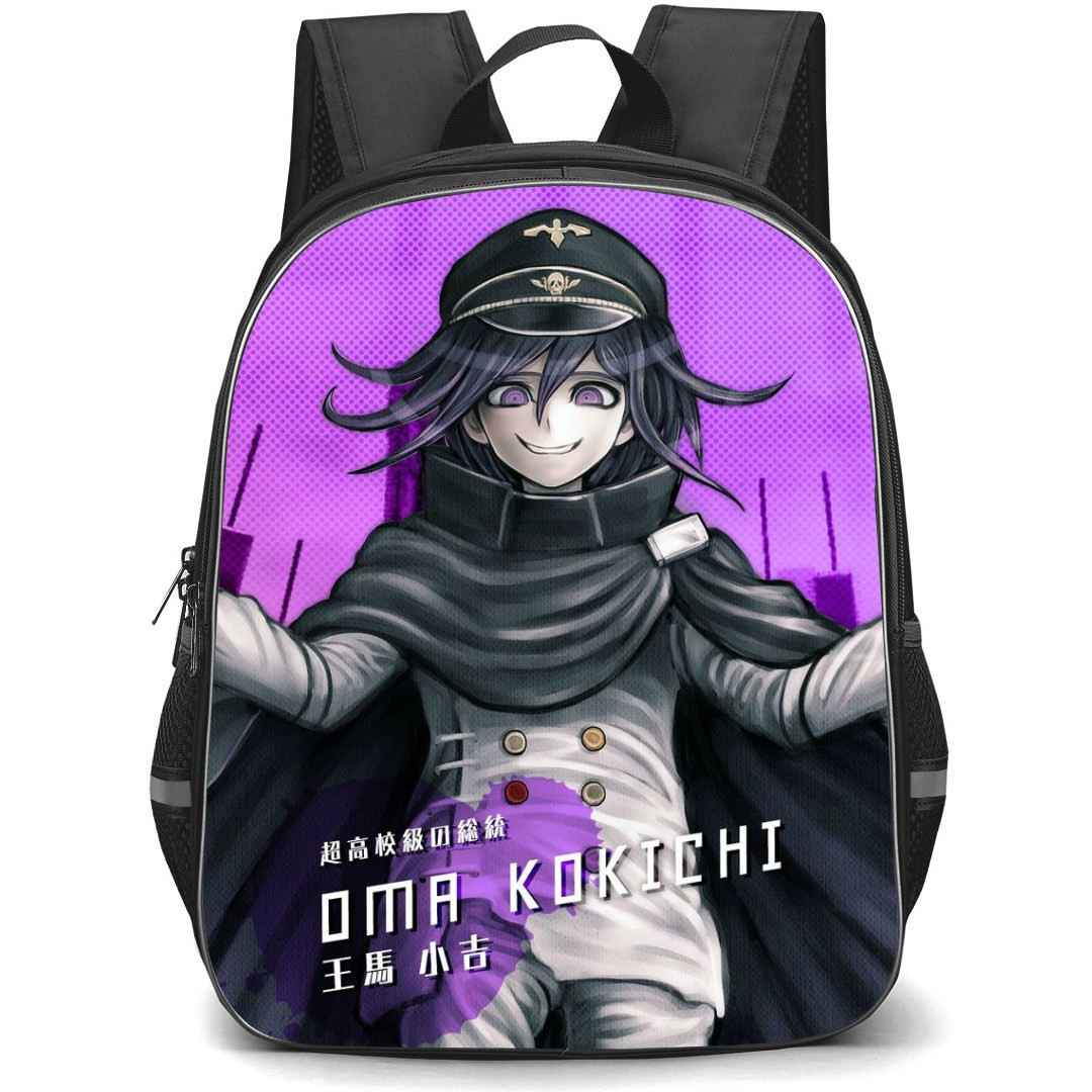 Danganropa Kokichi Oma Backpack StudentPack - Kokichi Oma Portrait Pink Background