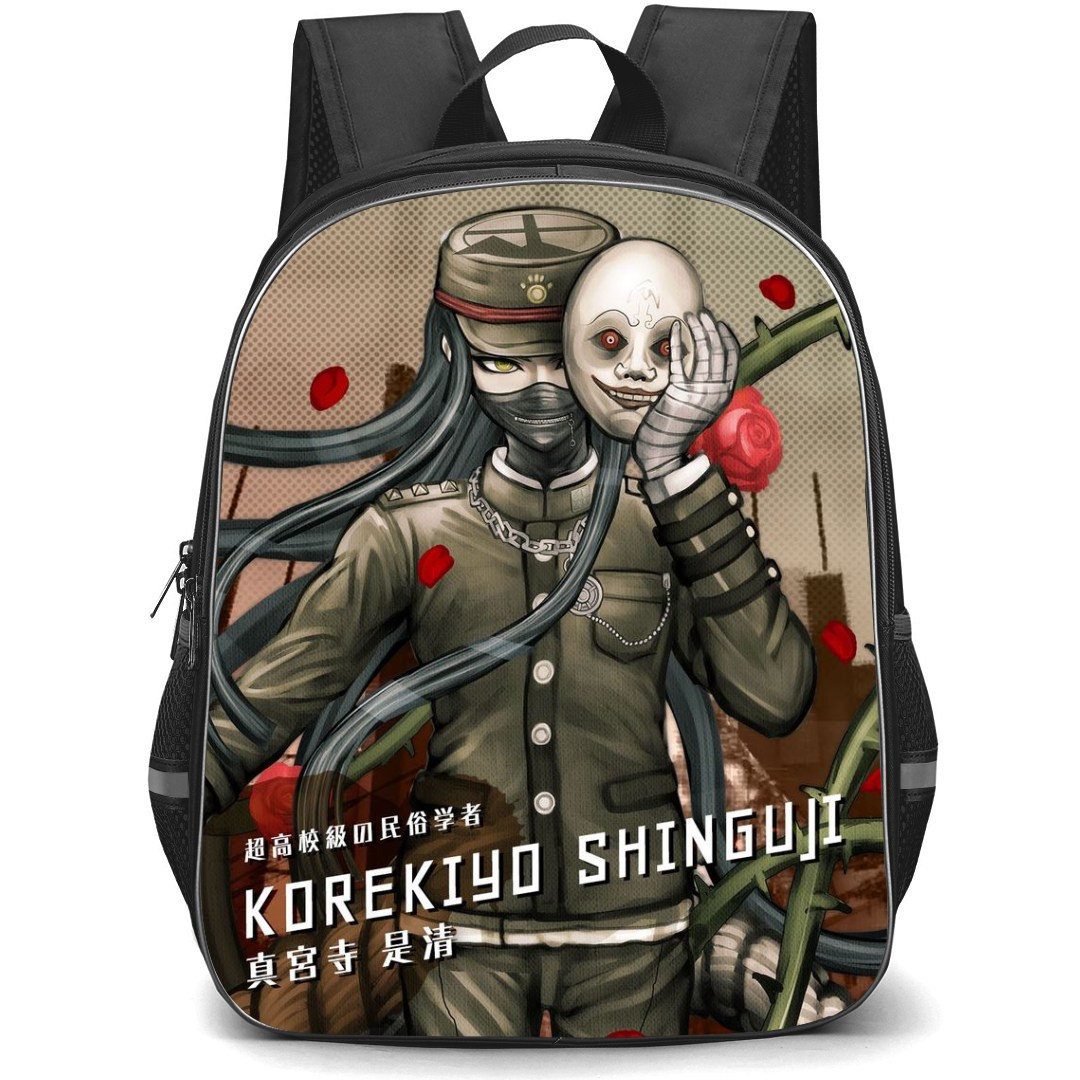 Danganropa Korekiyo Shinguji Backpack StudentPack - Korekiyo Shinguji Portrait Gray Background