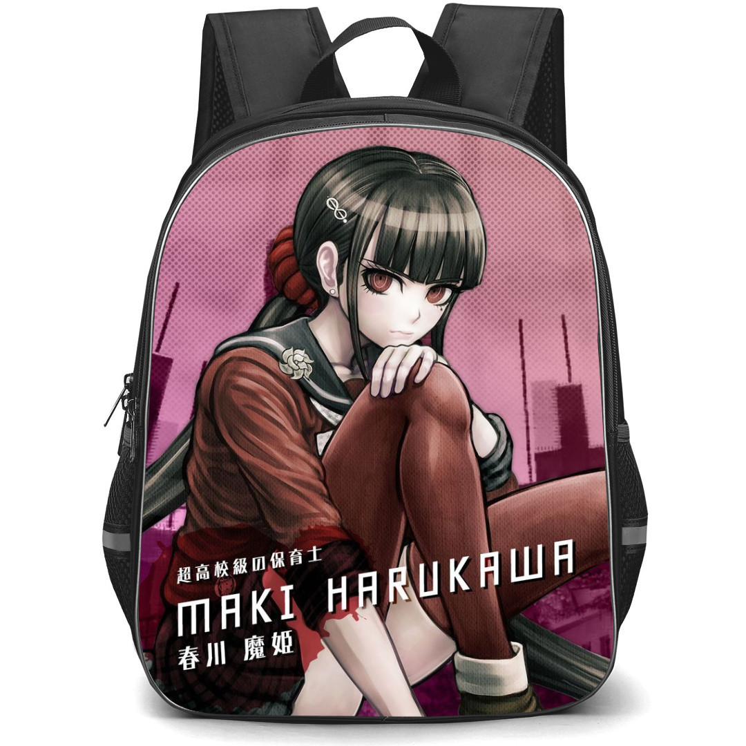 Danganropa Maki Harukawa Backpack StudentPack - Maki Harukawa Sitting Illustration