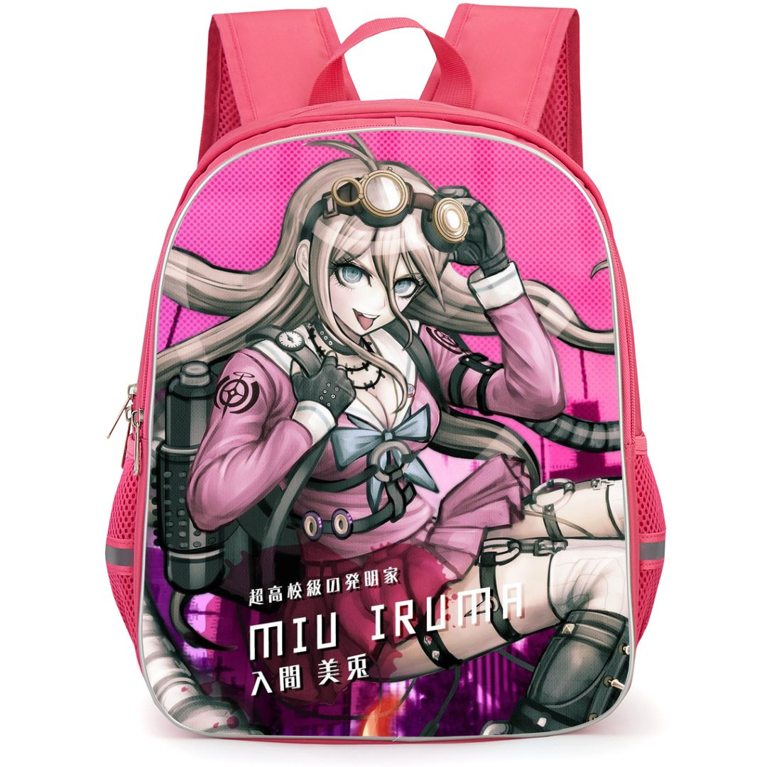 Danganropa Miu Iruma Backpack StudentPack - Miu Iruma Portrait Pink Background