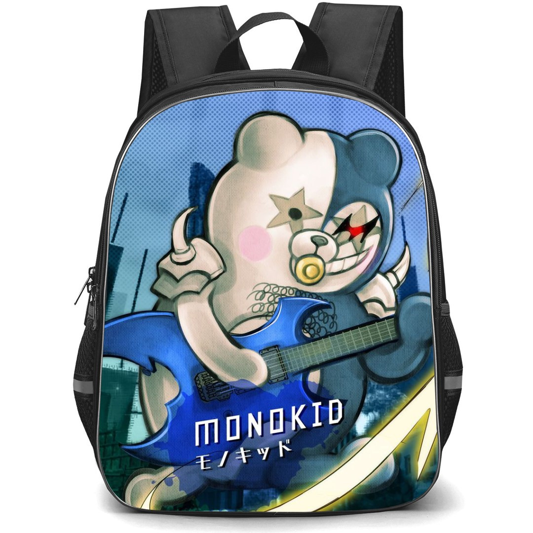Danganropa Monokid Backpack StudentPack - Monokid Playing Guitar Illustration