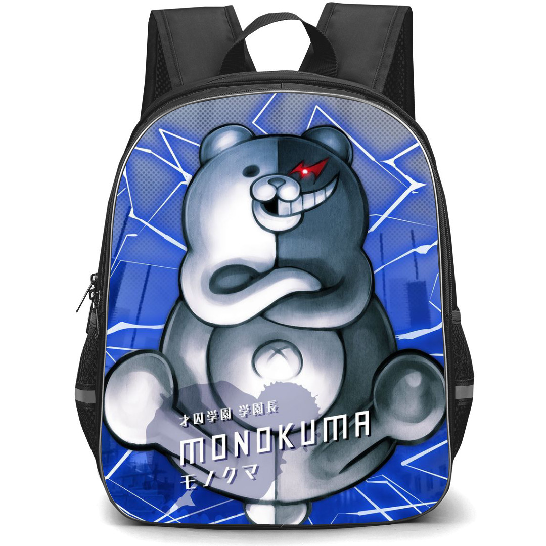Danganropa Monokuma Backpack StudentPack - Monokuma Portrait Lightnight Background