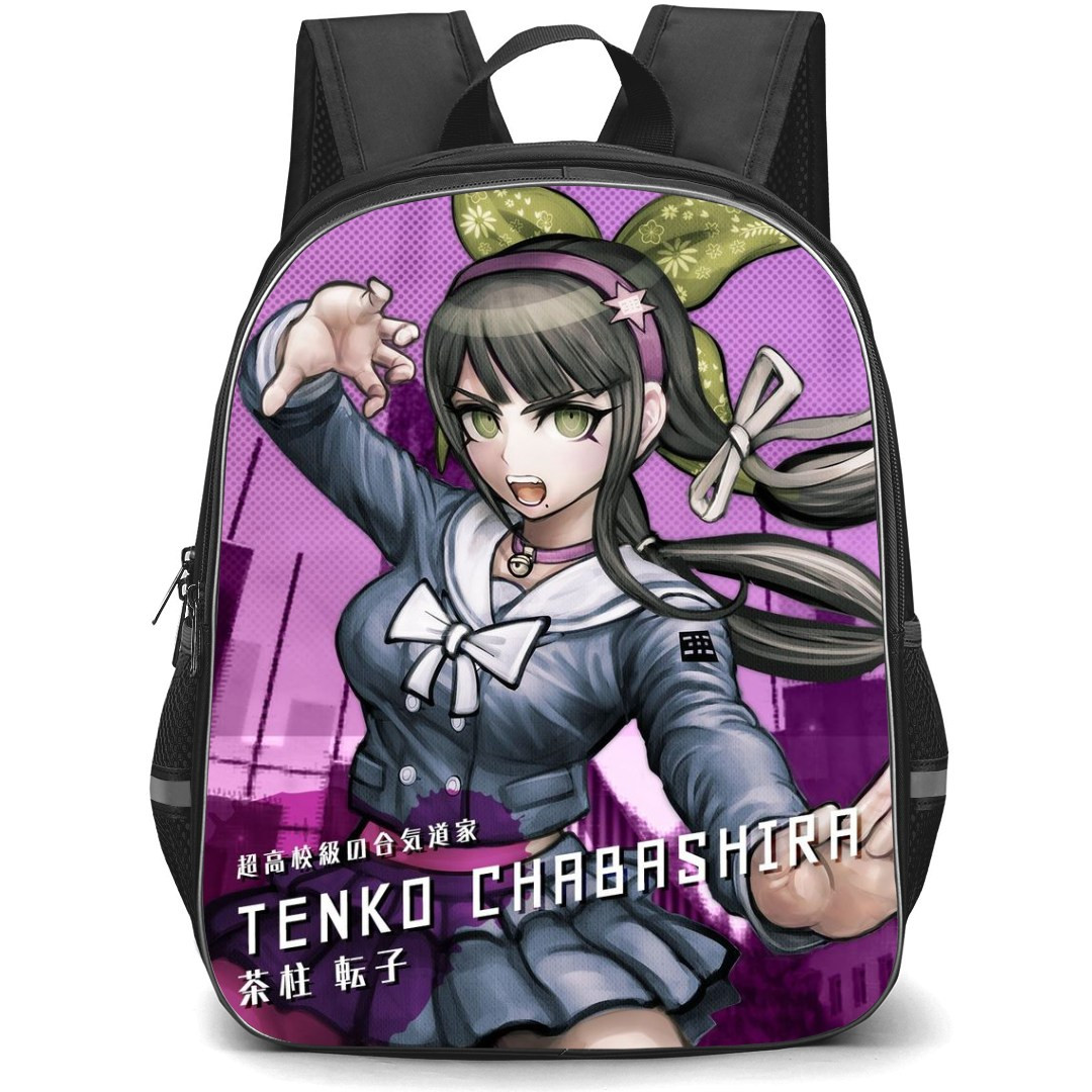 Danganropa Tenko Chabashira Backpack StudentPack - Tenko Chabashira Portrait Pink Background