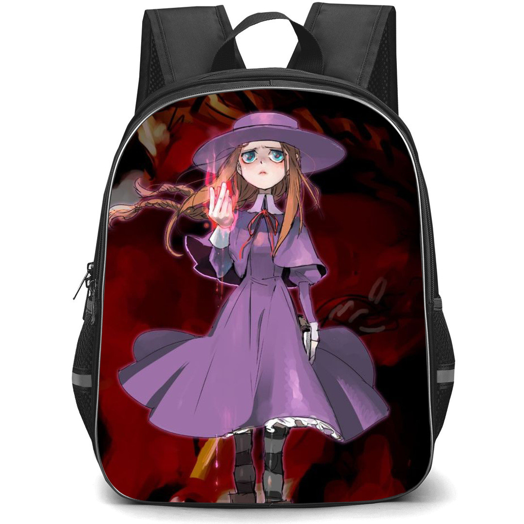 Darkstalkers Anita Backpack StudentPack - Anita Showing her Power Red Background