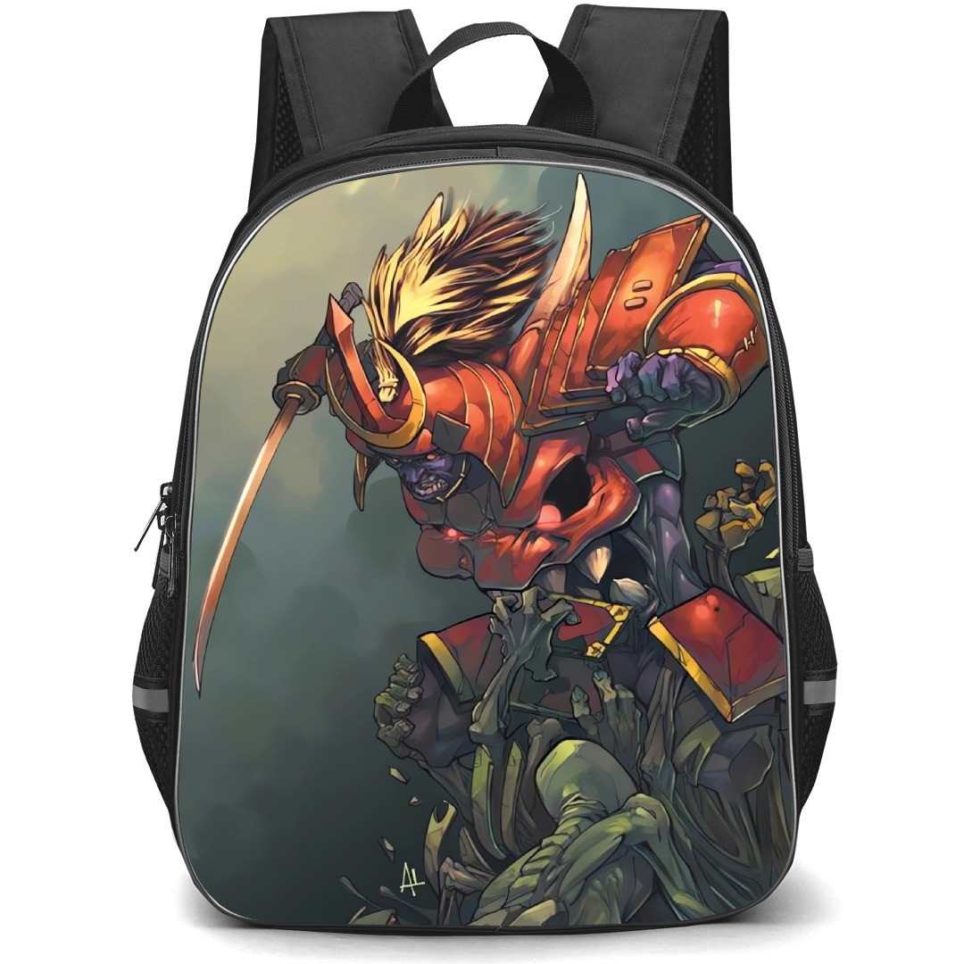 Darkstalkers Bishamon Backpack StudentPack - Bishamon Attacking the Enemy Soft Shade Art