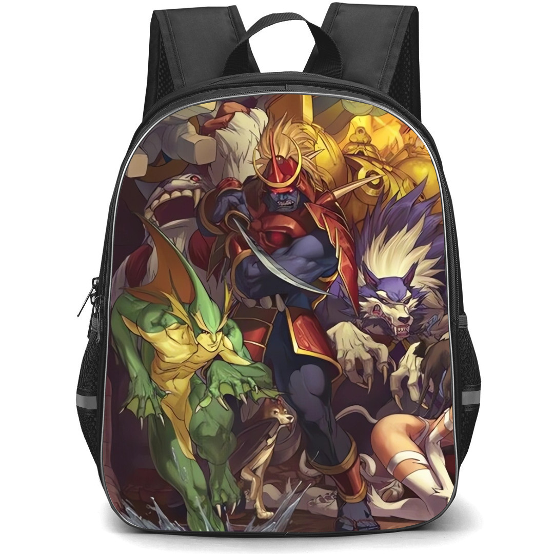 Darkstalkers Backpack StudentPack - Characters Crammed Against the Wall