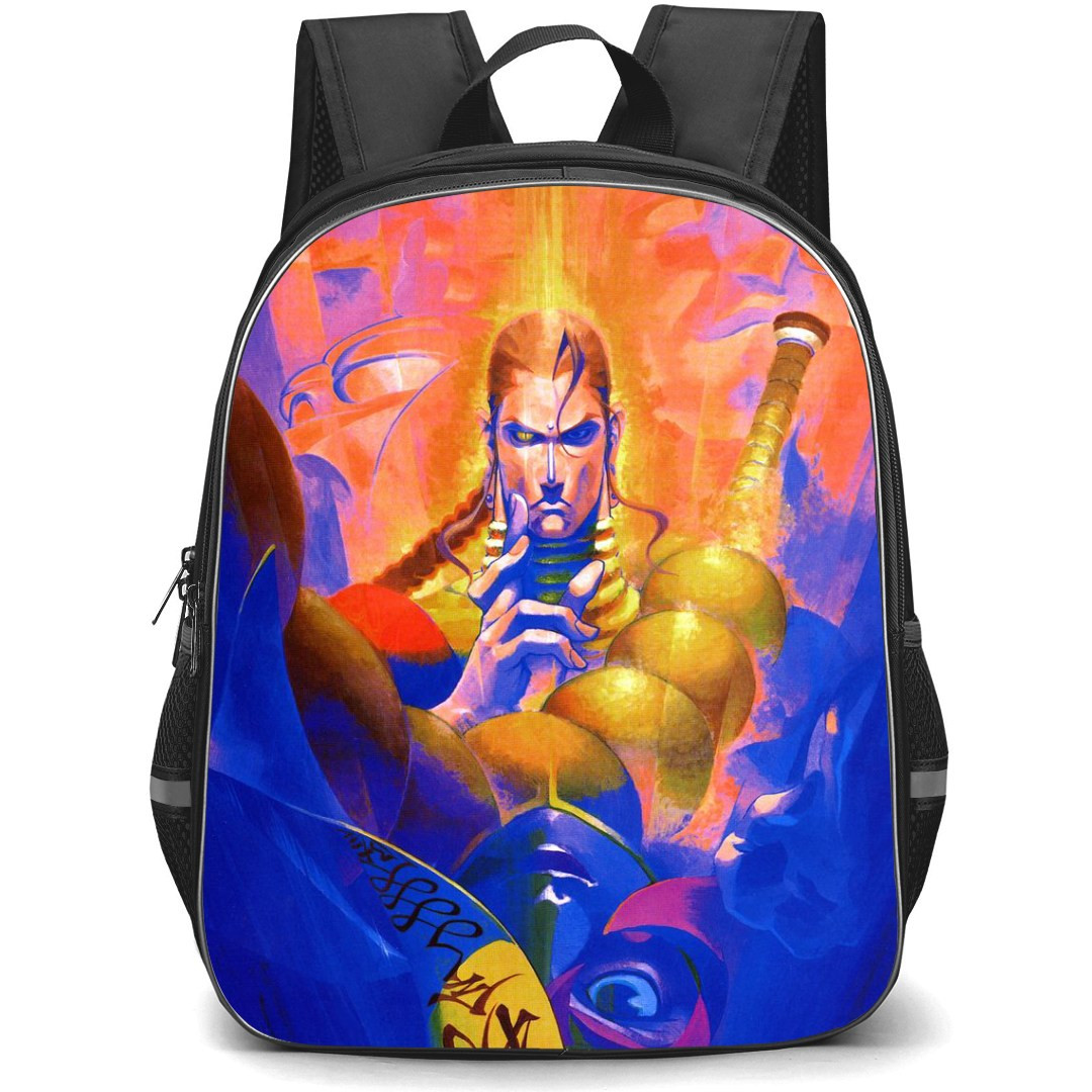 Darkstalkers Donovan Baine Backpack StudentPack - Donovan Baine Upside Down Face Pop Art