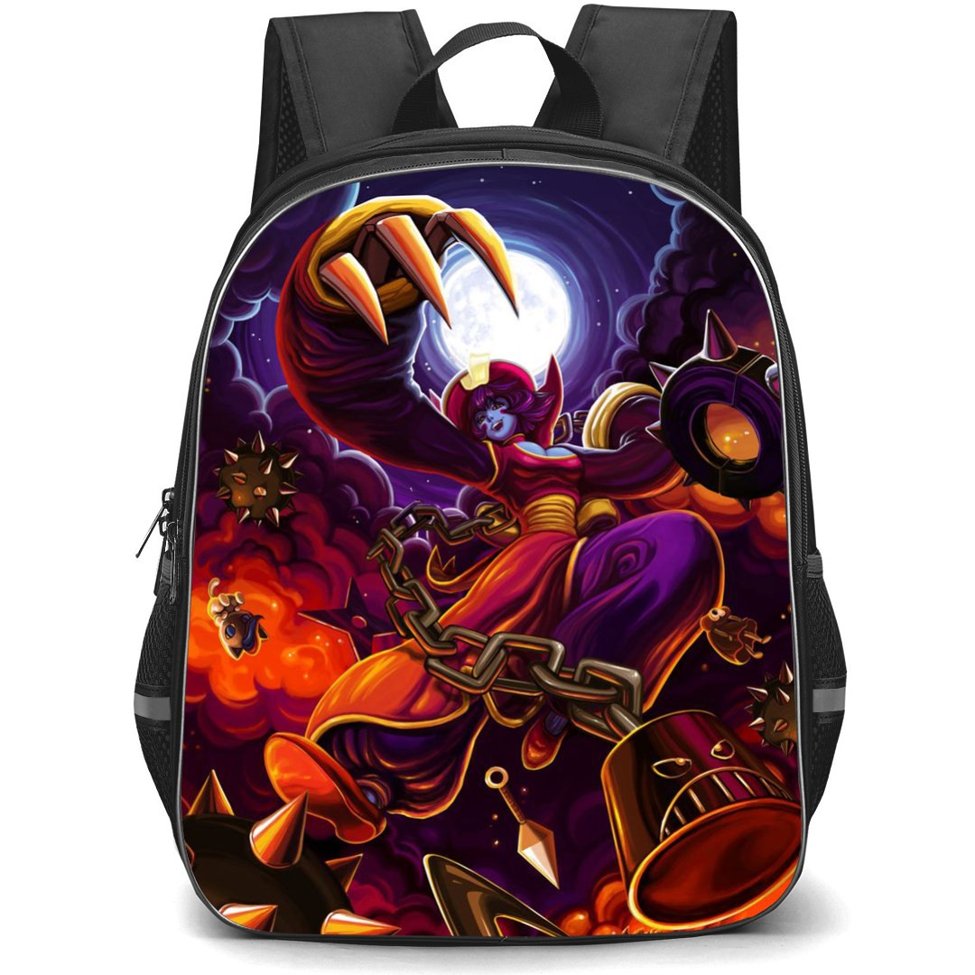 Darkstalkers Hsien Ko Backpack StudentPack - Hsien Ko with Chain and Spike Metal Balls