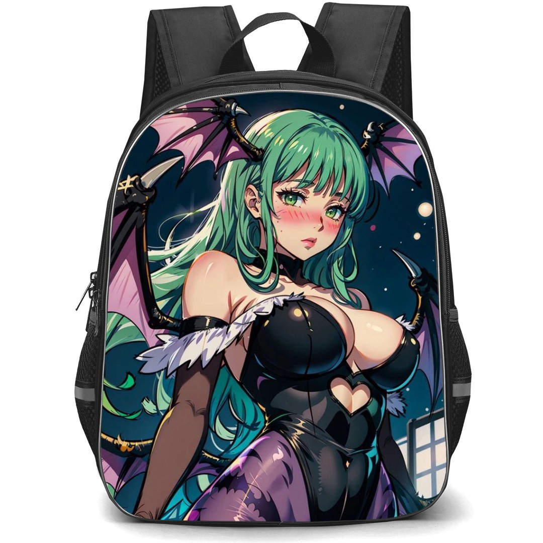 Darkstalkers Morrigan Backpack StudentPack - Morrigan Aensland Blushing Cheeks Portrait