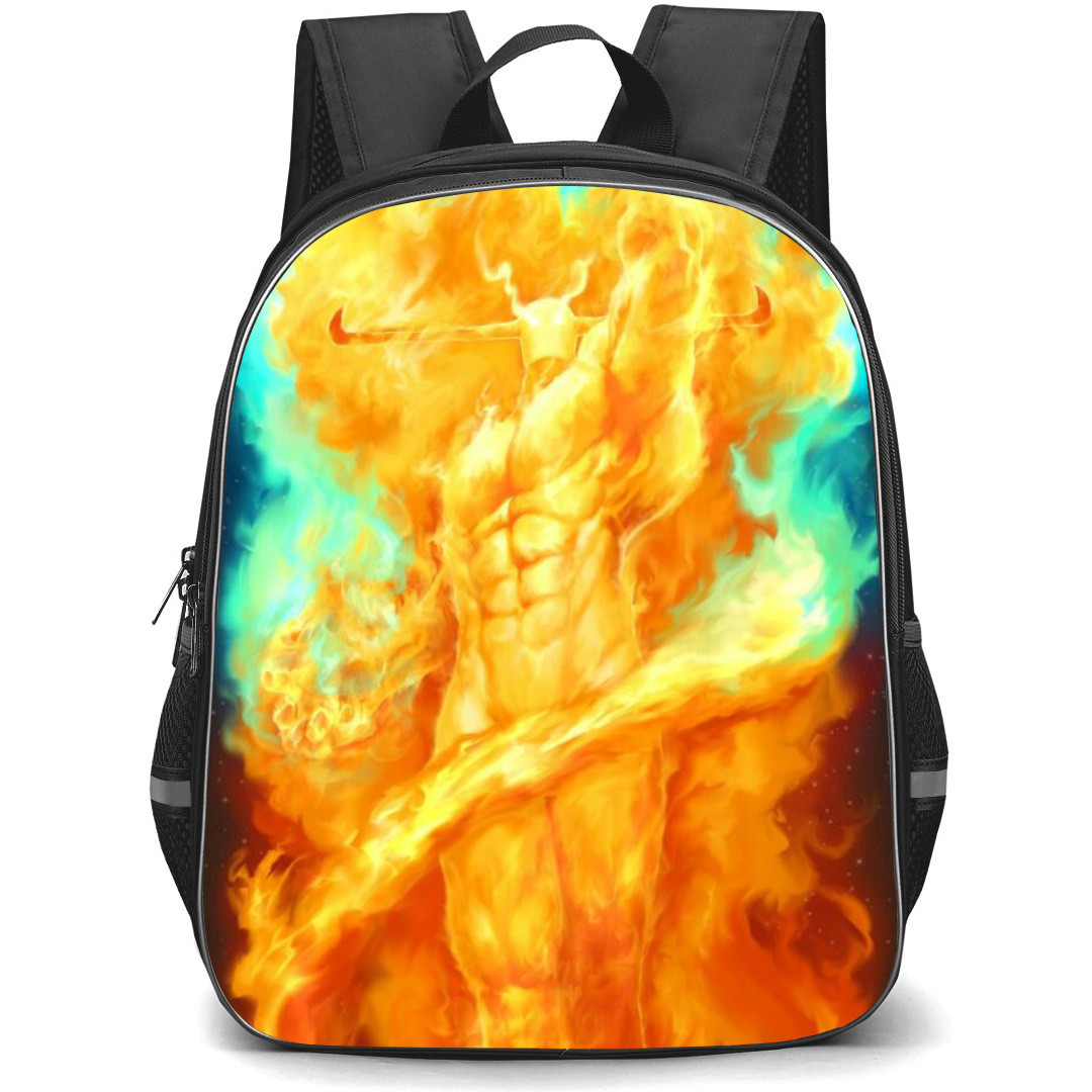 Darkstalkers Pyron Backpack StudentPack - Pyron Flaming Body Portrait