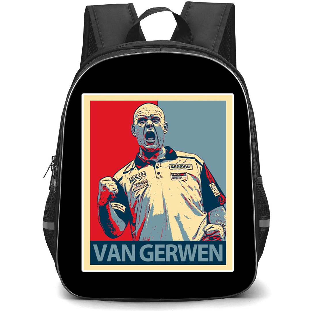 Darts Michael Van Gerwen Backpack School Bag StudentPack - Michael Van Gerwen Shouting Illustration Art Sticker