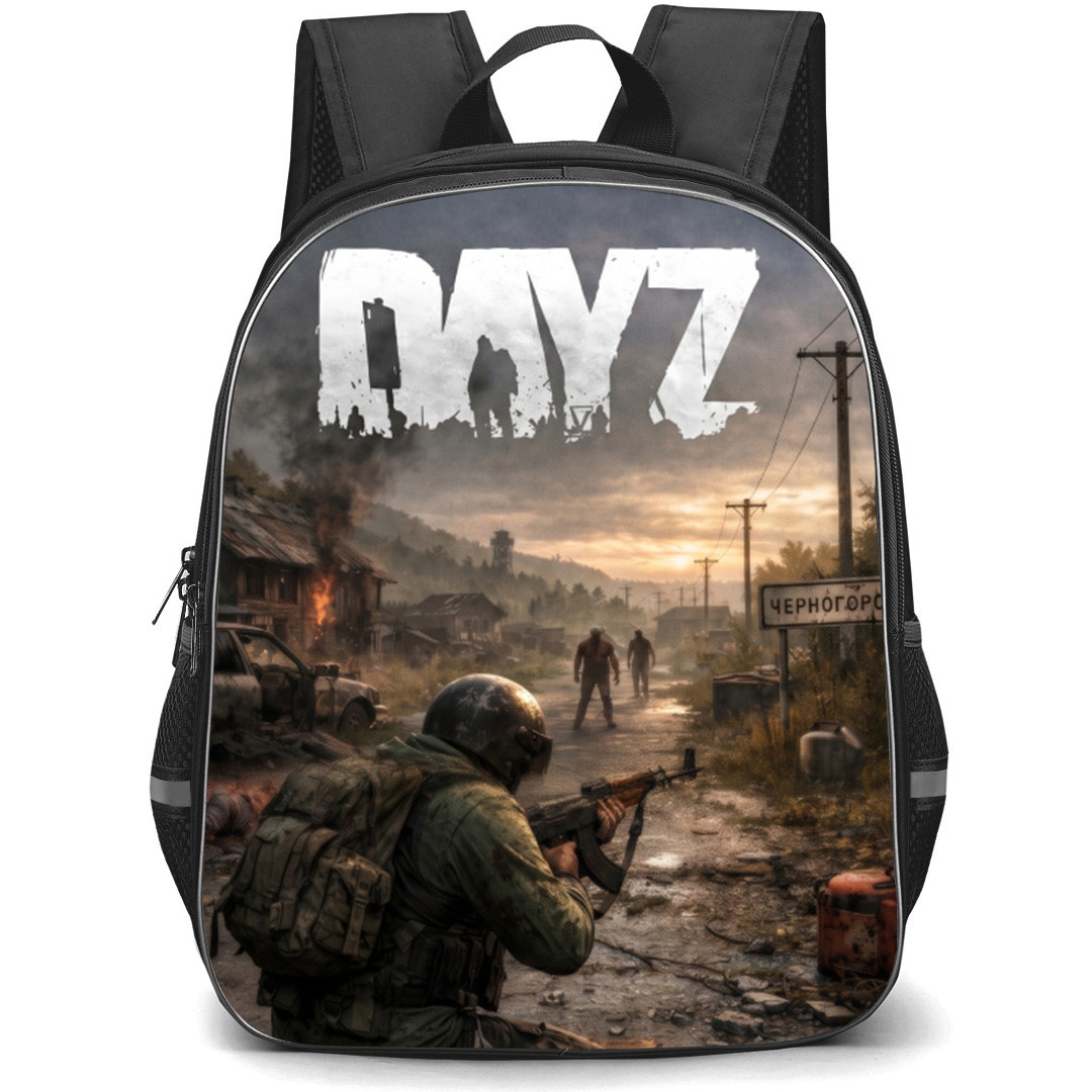 DayZ Backpack School Bag StudentPack - DayZ Soldier In Front Of Burning Building Poster