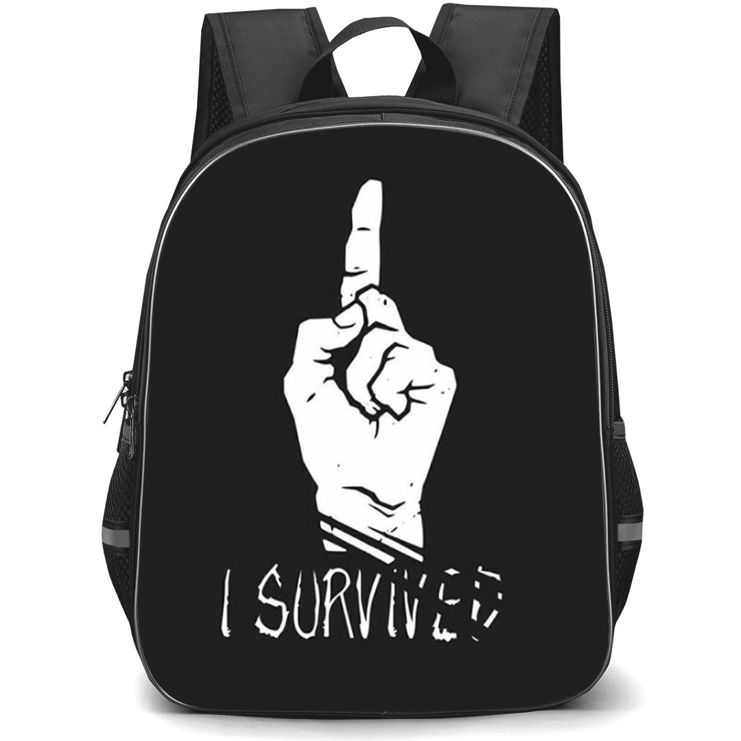 Dead By Daylight Backpack School Bag StudentPack - Dead By Daylight I Survived Phrase Poster