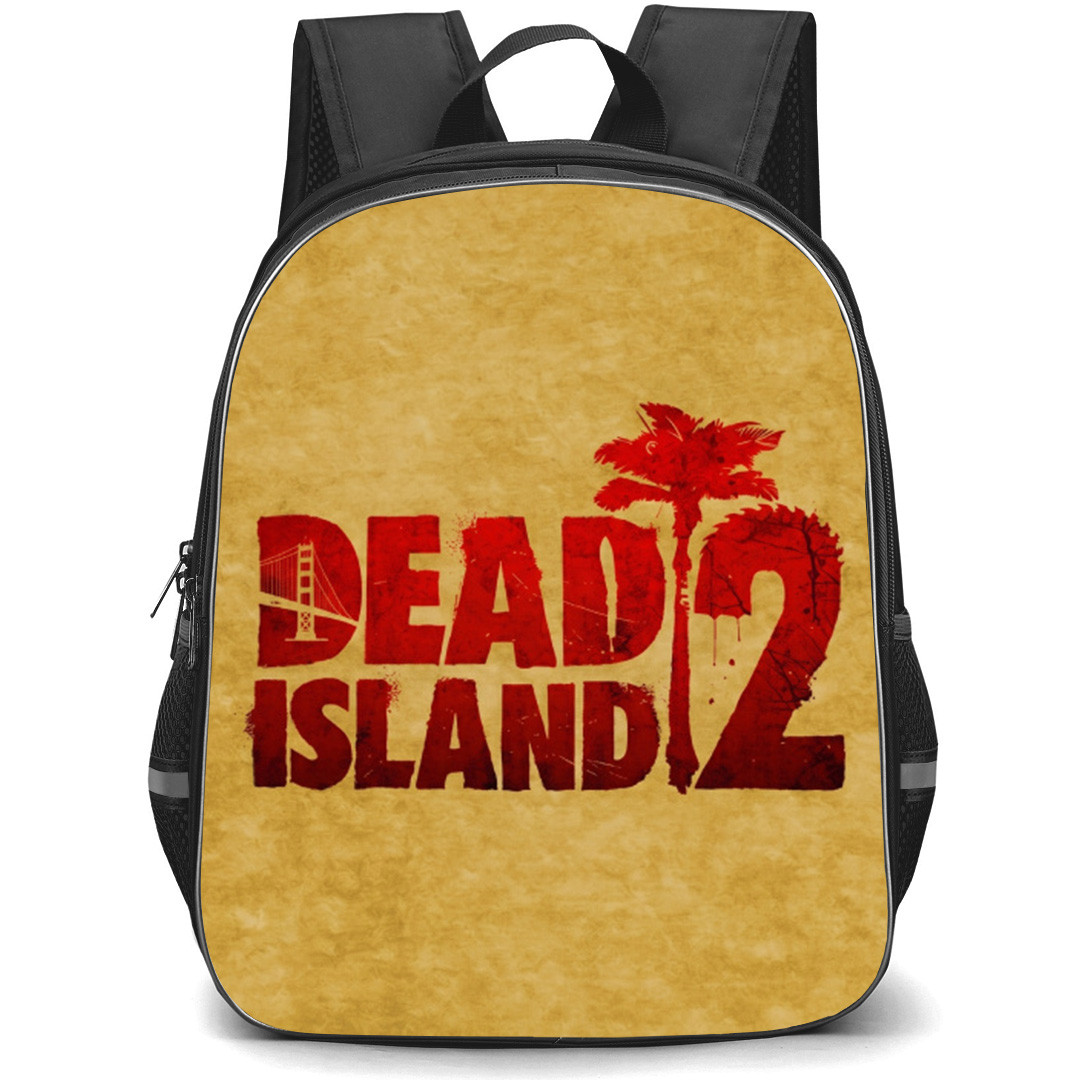 Dead Island Backpack School Bag StudentPack - Dead Island Game Logo On Beige Background