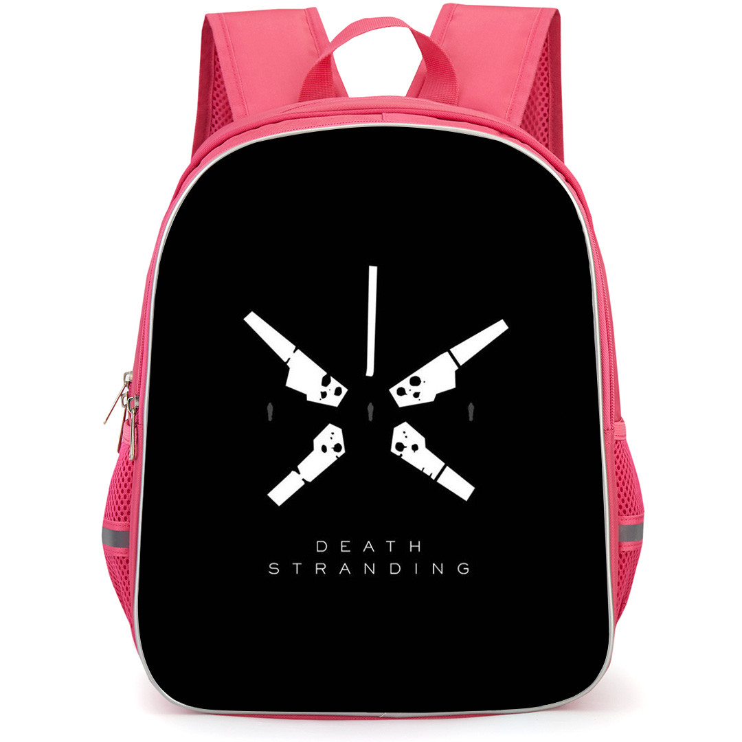 Death Stranding Backpack StudentPack - Death Stranding Timefall Black And White Poster