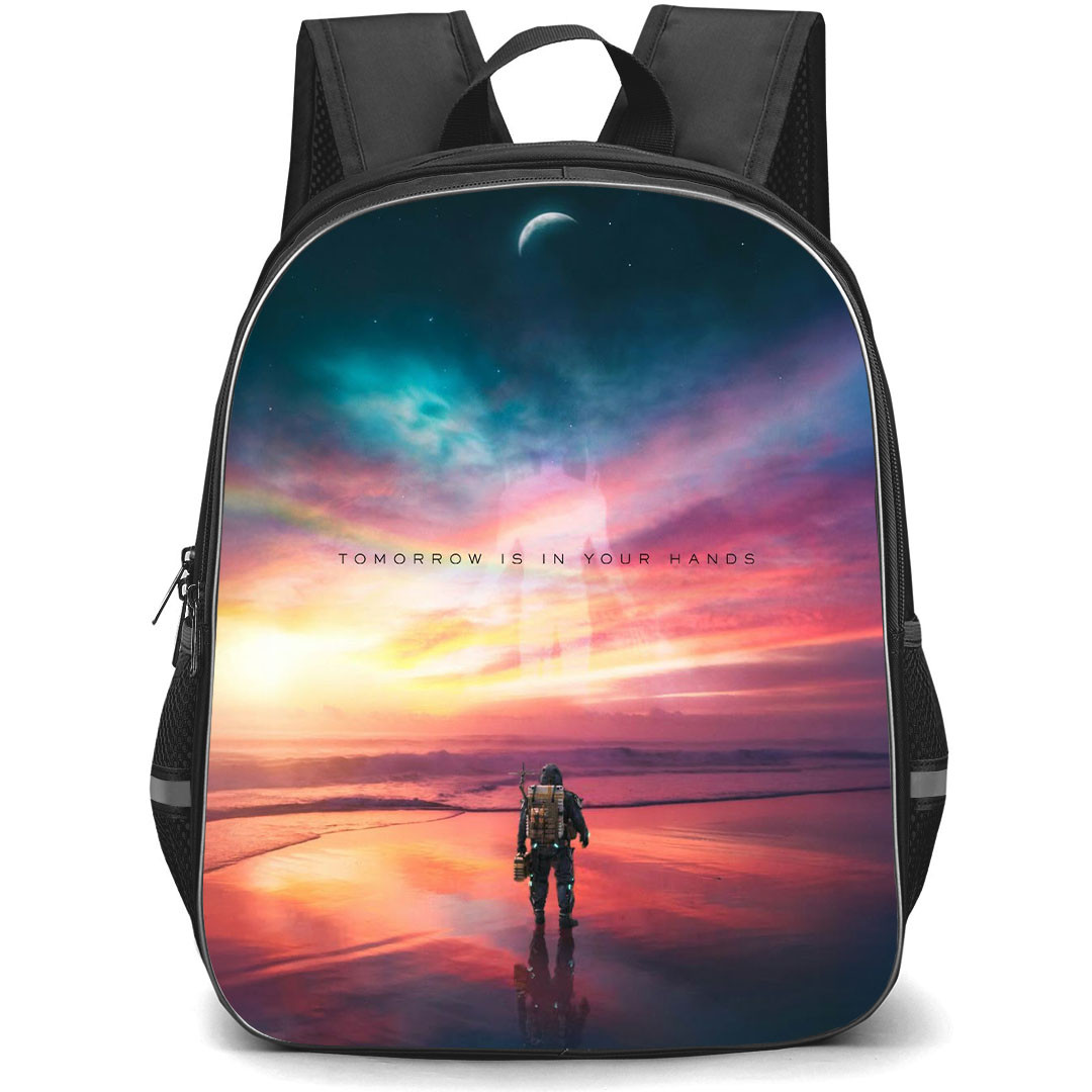Death Stranding Backpack StudentPack - Death Stranding Tomorrow Is In Your Hands Poster