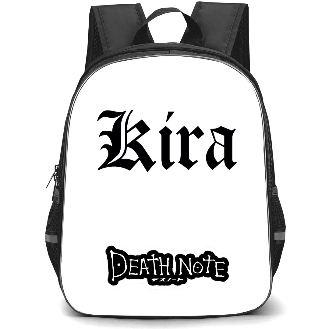Death Note Backpack StudentPack - Kira Logo On White Background