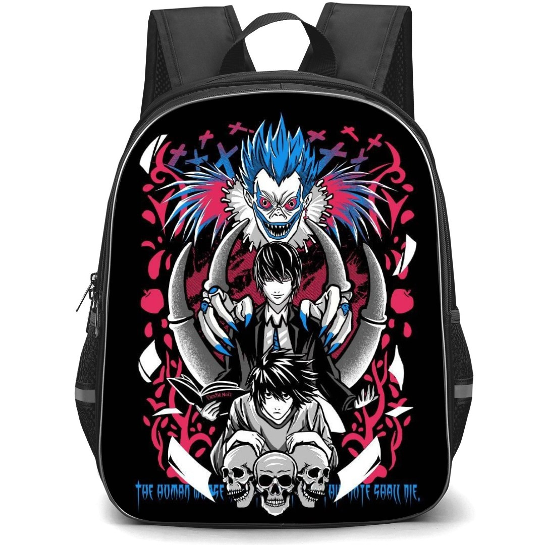 Death Note Backpack StudentPack - L Light Yagami Ryuk Illustration
