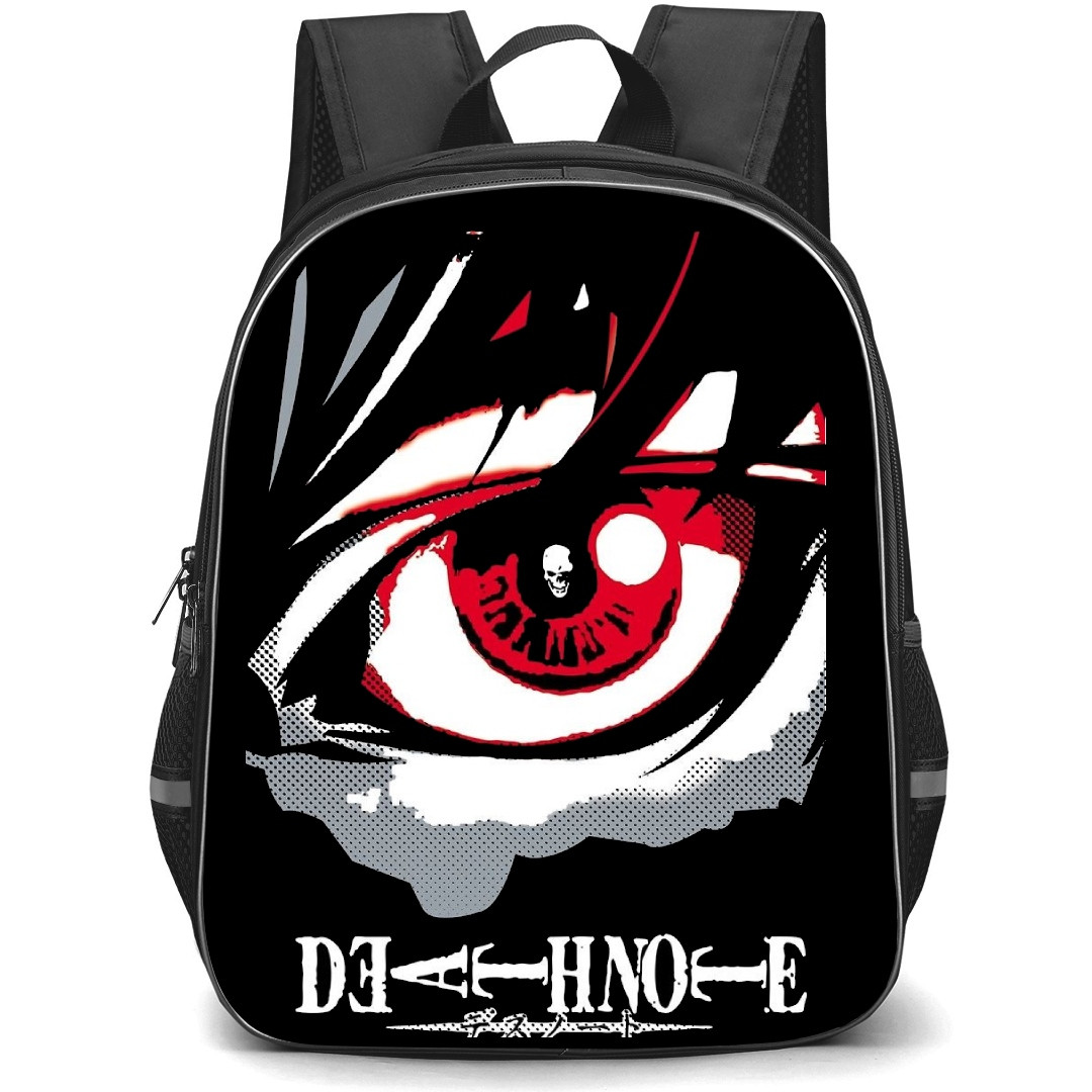 Death Note Light Yagami Backpack StudentPack - Light Yagami Eye Wpap Popart