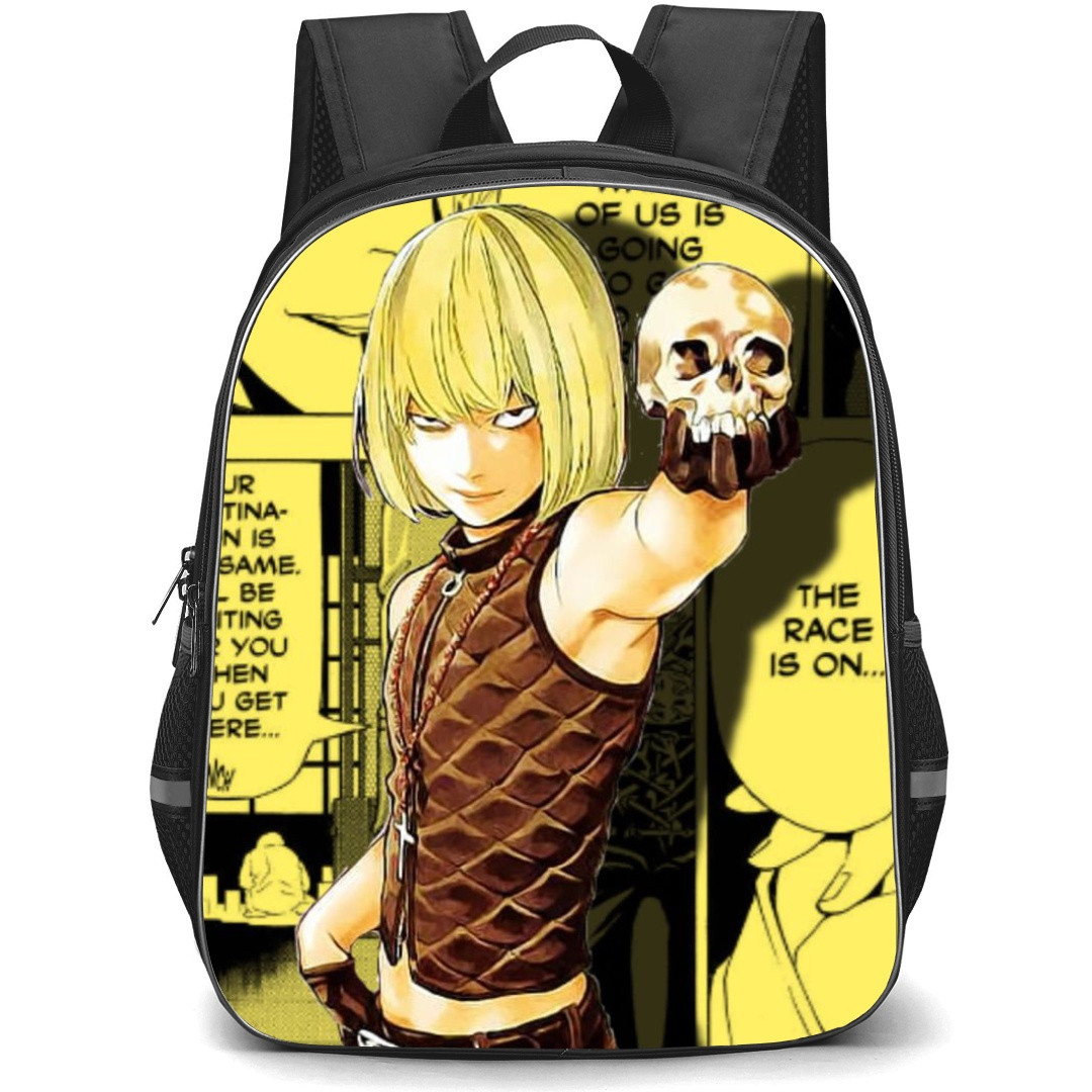 Death Note Mello Backpack StudentPack - Comic Series Mello Portrait On Comic Background