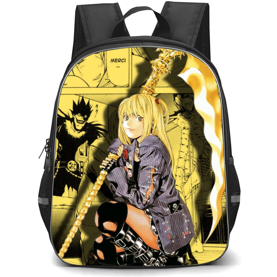 Death Note Misa Amane Backpack StudentPack - Comic Series Misa Amane Portrait On Comic Background