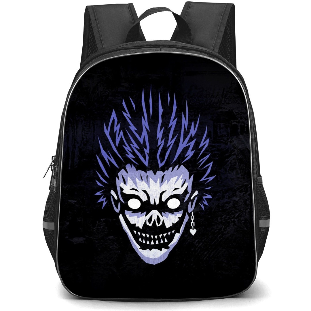 Death Note Ryuk Backpack StudentPack - Ryuk Avatar Minimalist On Black Background