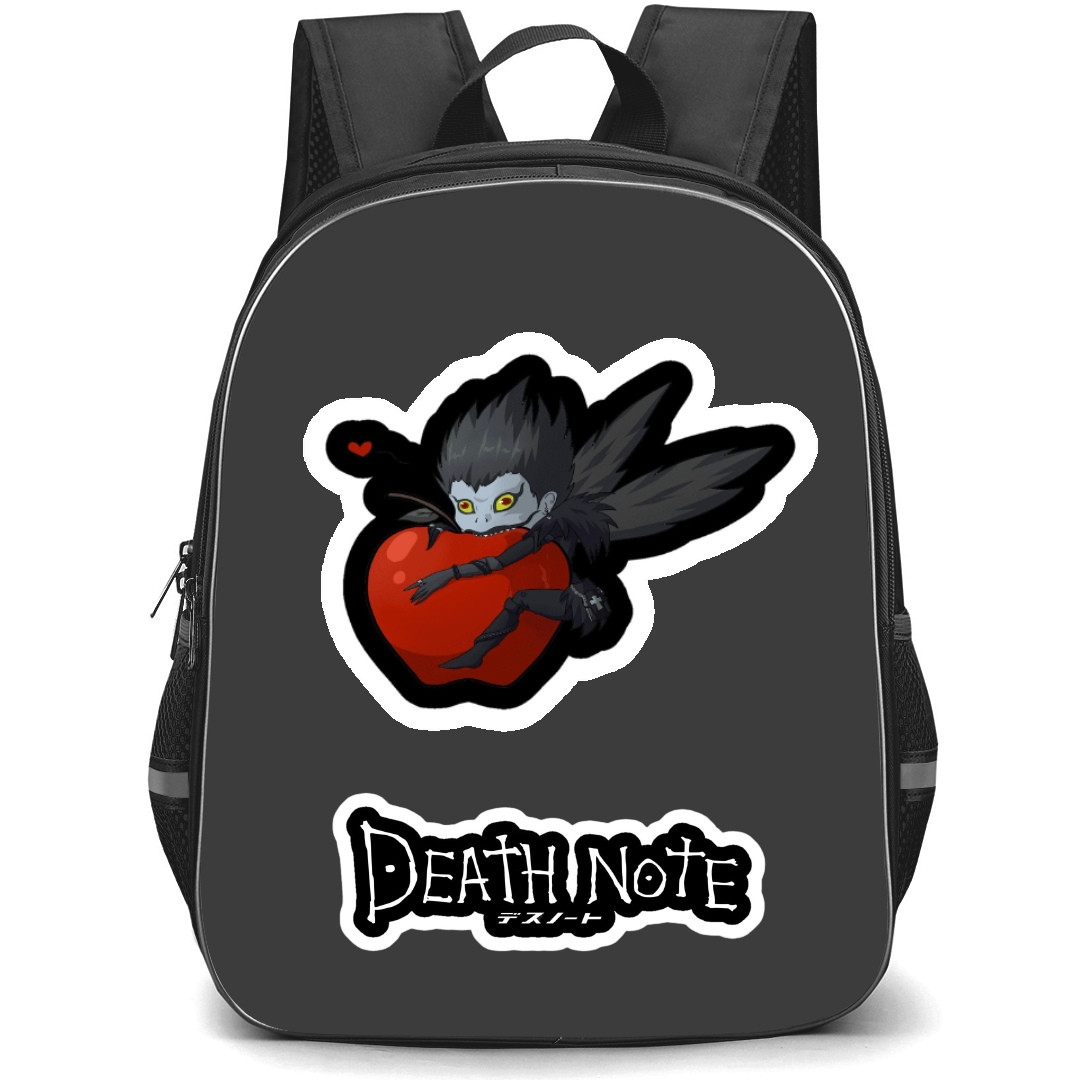 Death Note Ryuk Backpack StudentPack - Ryuk Eating Apple Cartoon Art Sticker