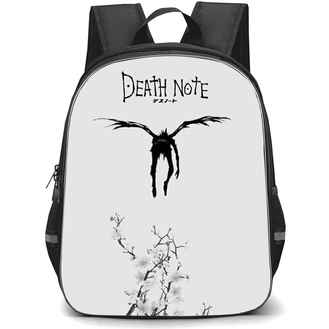 Death Note Ryuk Backpack StudentPack - Ryuk Flying Silhouette On White Background