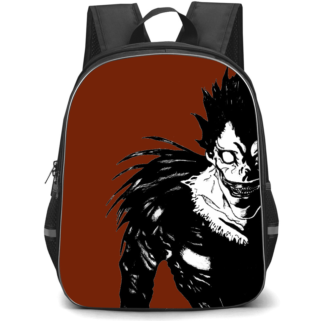 Death Note Ryuk Backpack StudentPack - Comic Series Ryuk Half Black And White Portrait