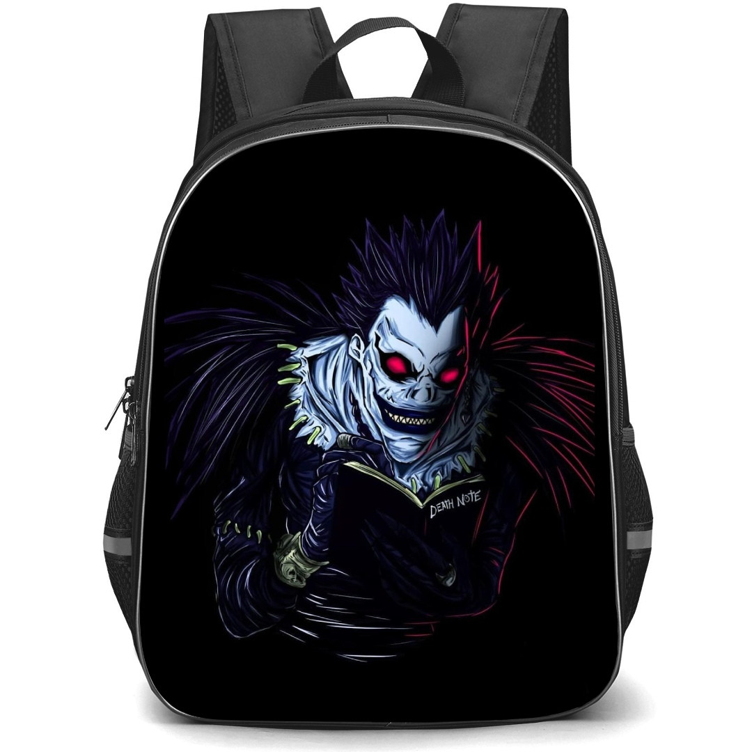 Death Note Ryuk Backpack StudentPack - Ryuk Portrait Illustration On Black Background
