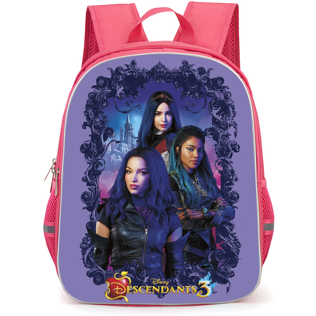 Descendants Backpack School Bag StudentPack - Characters Fierce Portrait In Purple Background