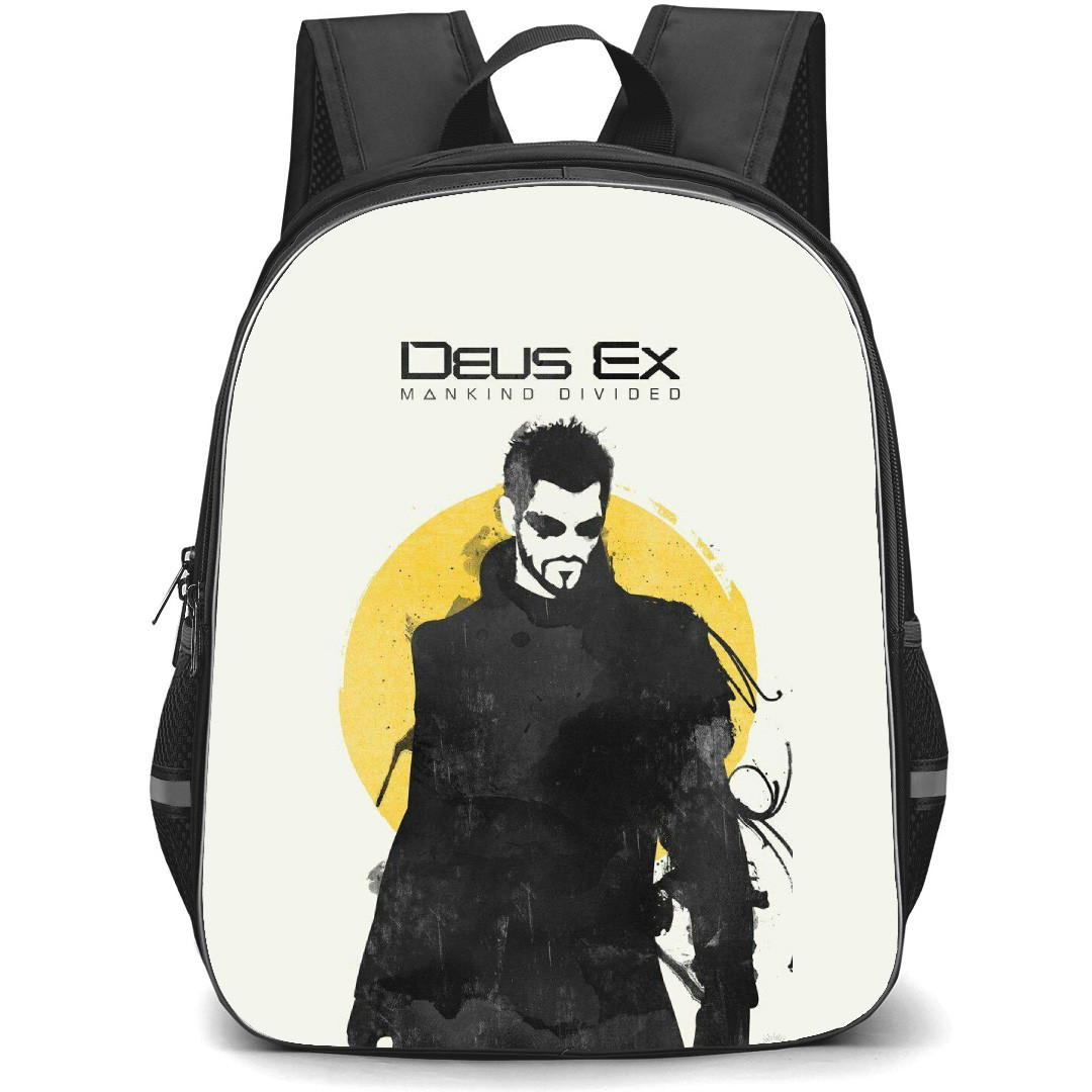 Deus Ex Adam Jenson Backpack School Bag StudentPack - Adam Jenson Mankind Divided Sketch Art Poster