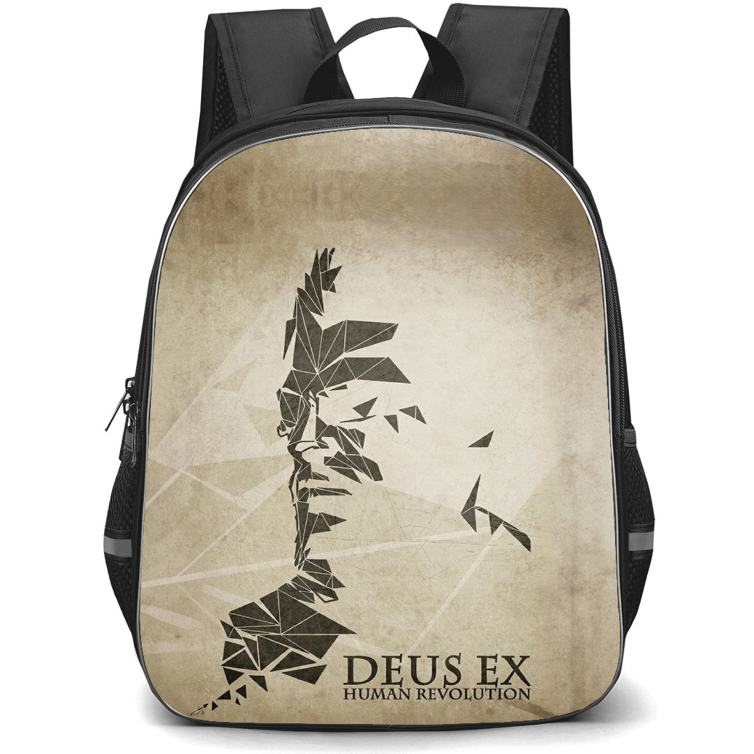 Deus Ex Backpack School Bag StudentPack - Deus Ex Human Revolution Silhouette Art