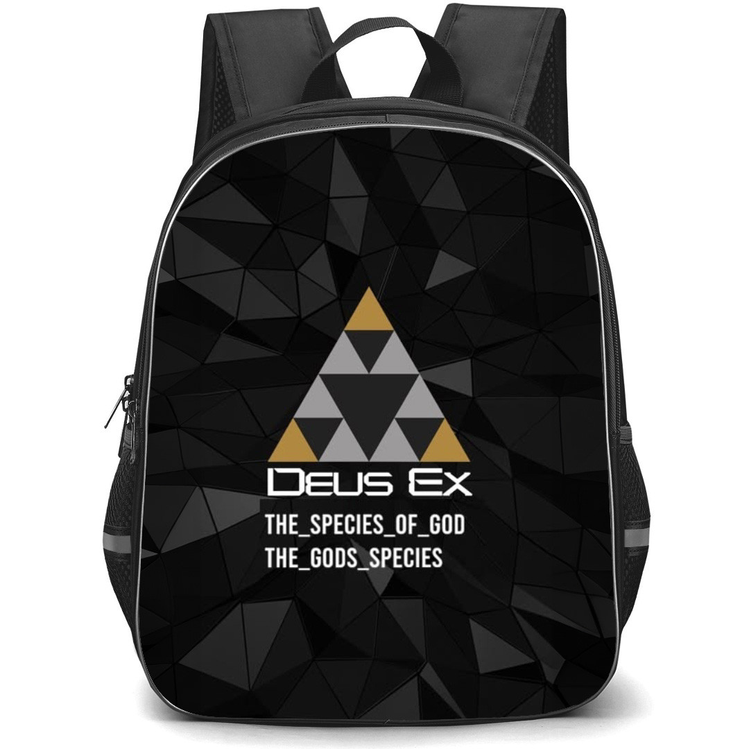 Deus Ex Backpack School Bag StudentPack - Deus Ex The Species Of God Phrase Poster