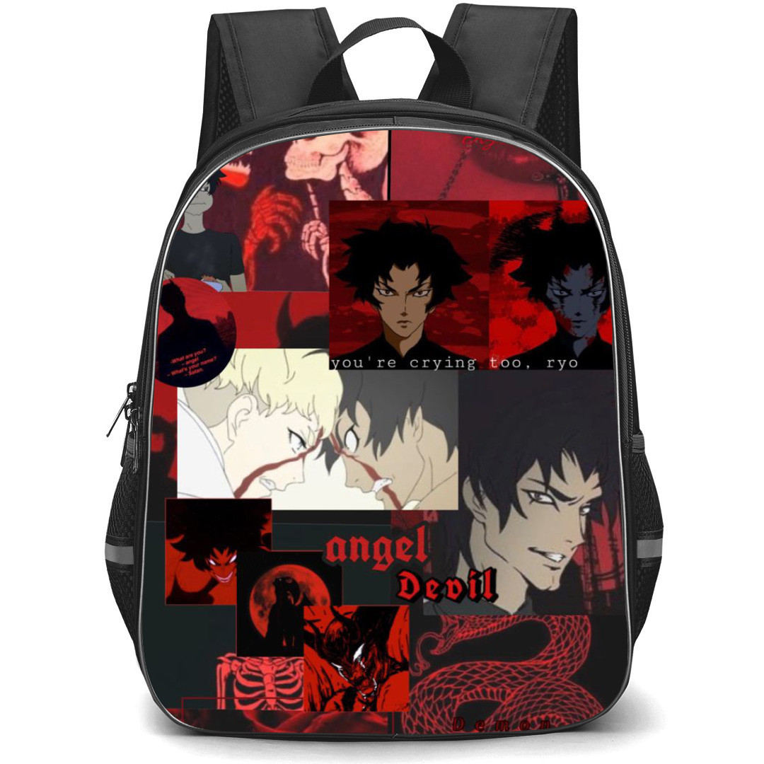 Devilman Crybaby Akira Fudo Backpack StudentPack - Akira Fudo Collage Poster