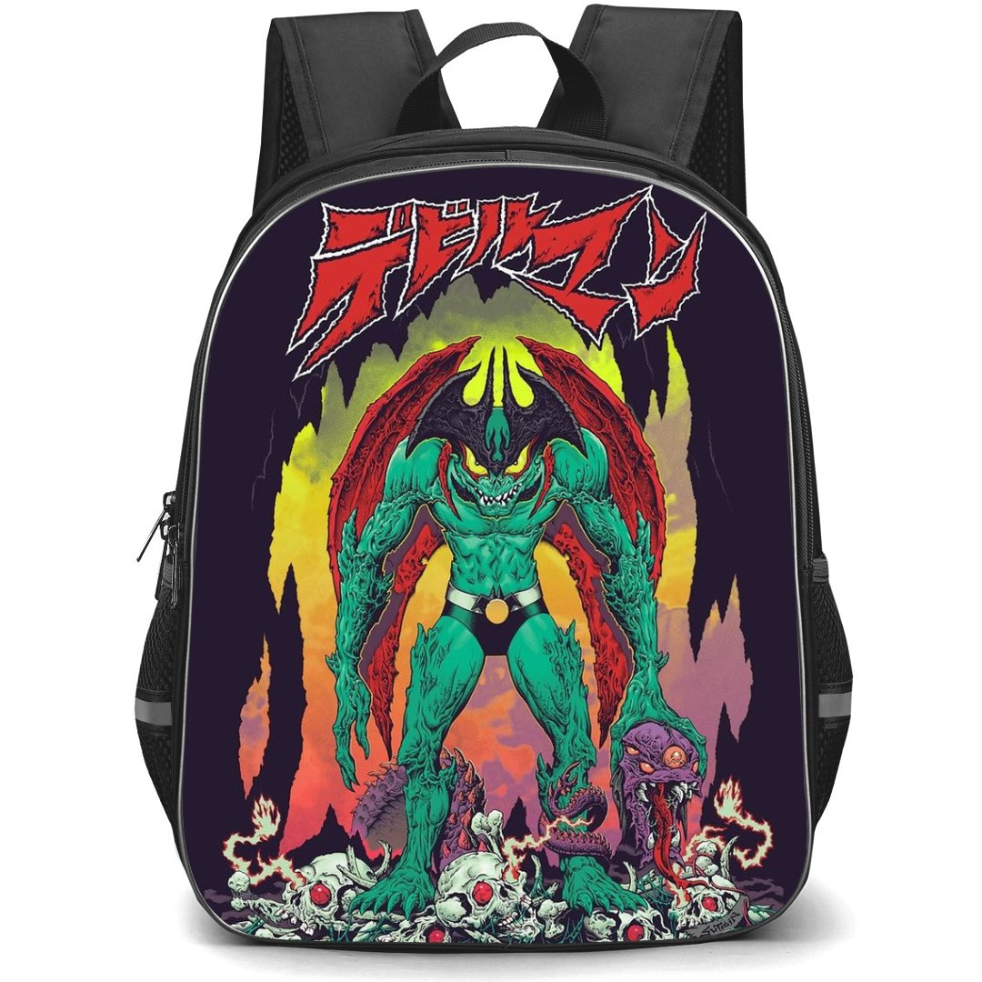 Devilman Crybaby Akira Fudo Backpack StudentPack - Akira Fudo Illustration Art By Mike Sutfin