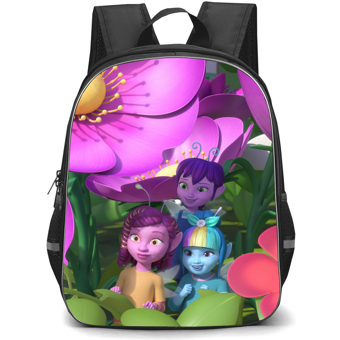 Dew Drop Diaries Backpack StudentPack - Eden Athena And Phobe Among The Flowers