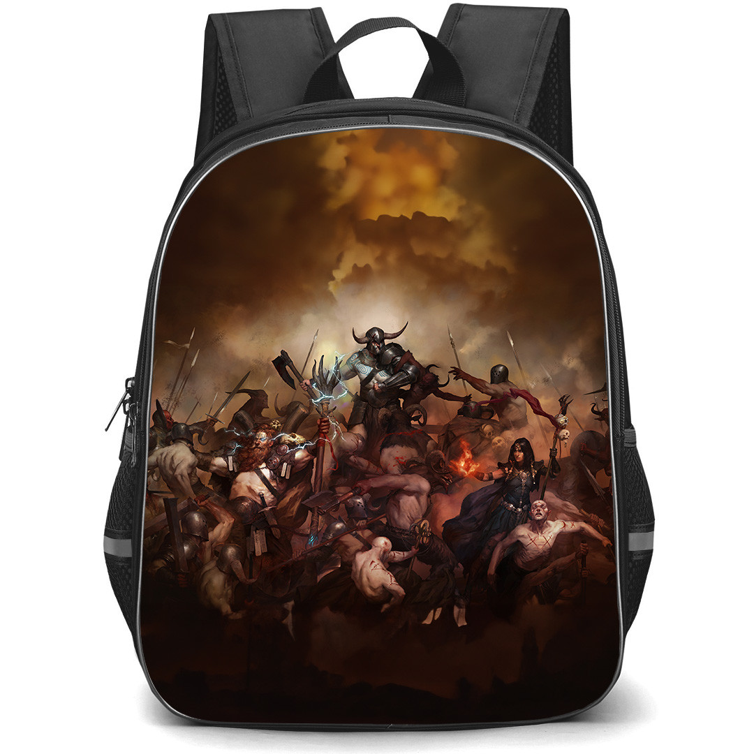 Diablo 4 Backpack StudentPack - Character Classes In Battle