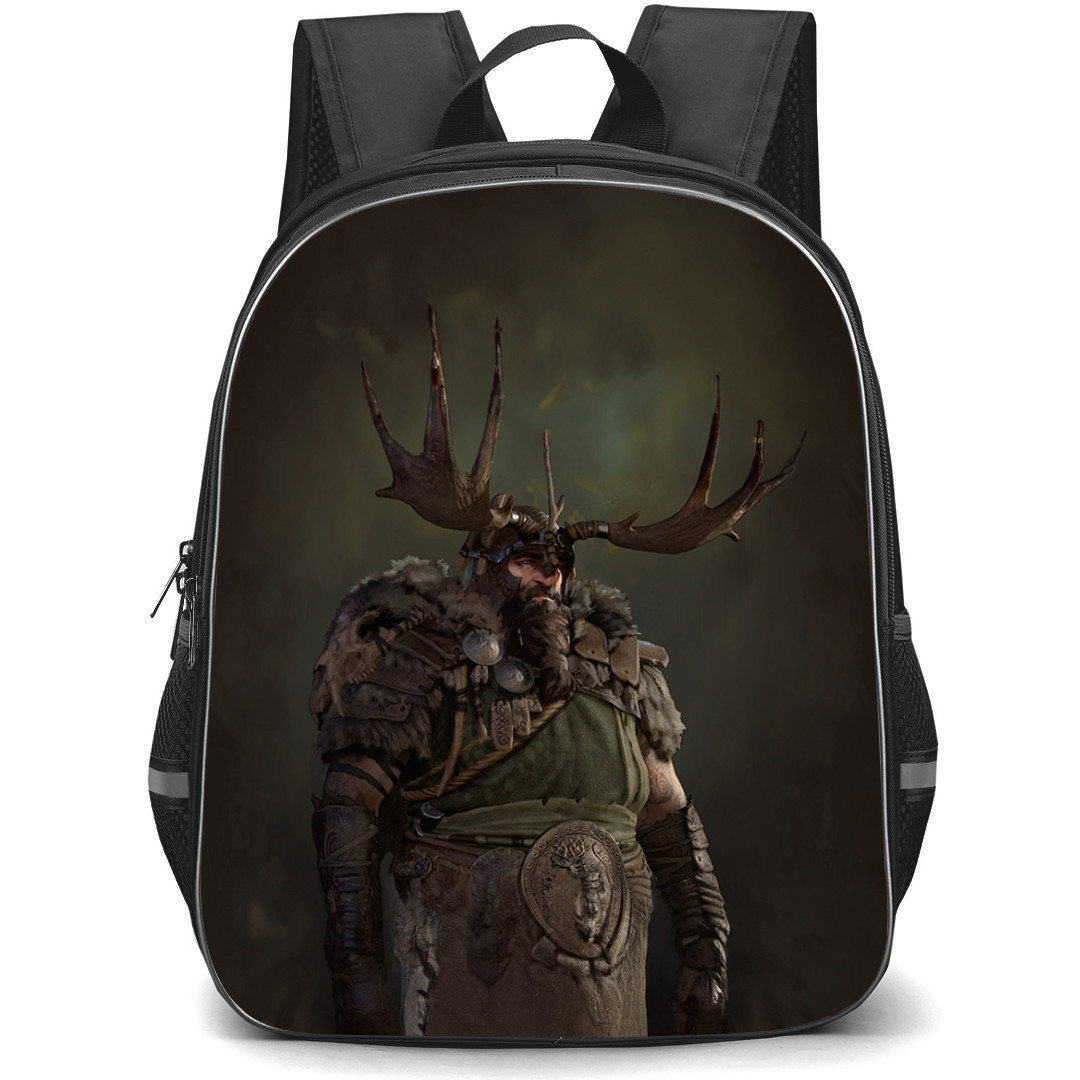 Diablo 4 Druid Backpack StudentPack - Druid With Horns Portrait