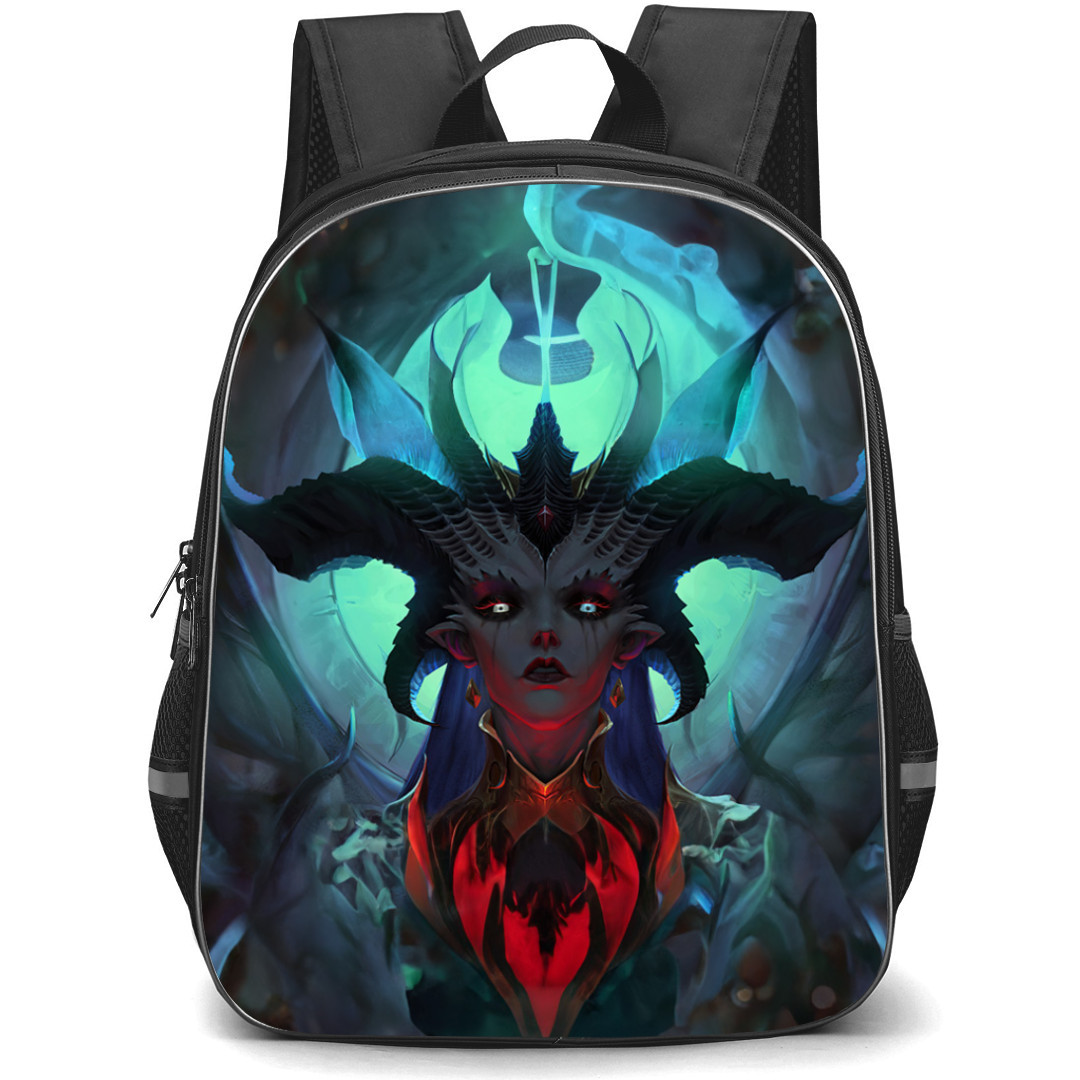 Diablo 4 Lilith Backpack StudentPack - Lilith Head Potrait