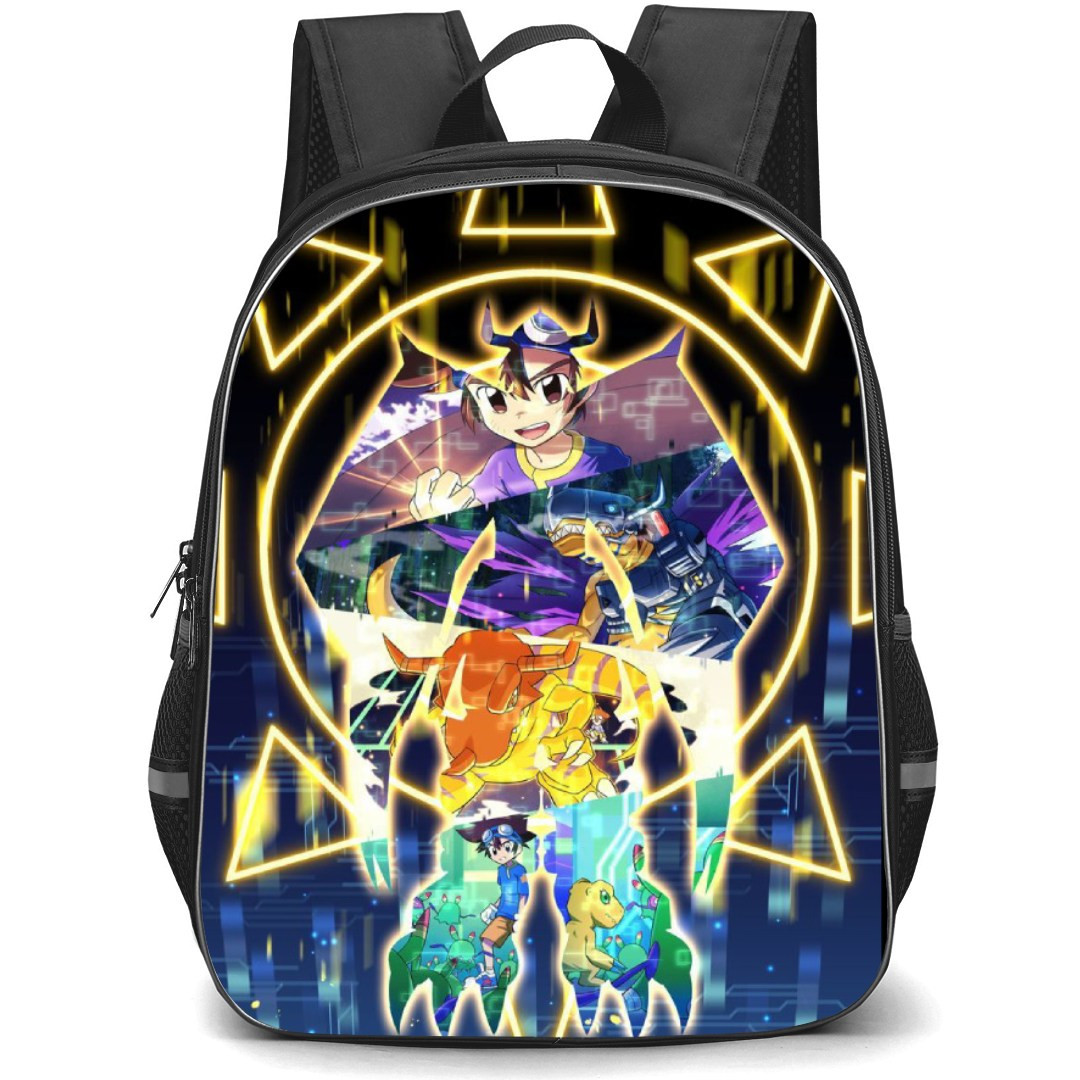 Digimon Backpack StudentPack - Characters And Monsters Collage