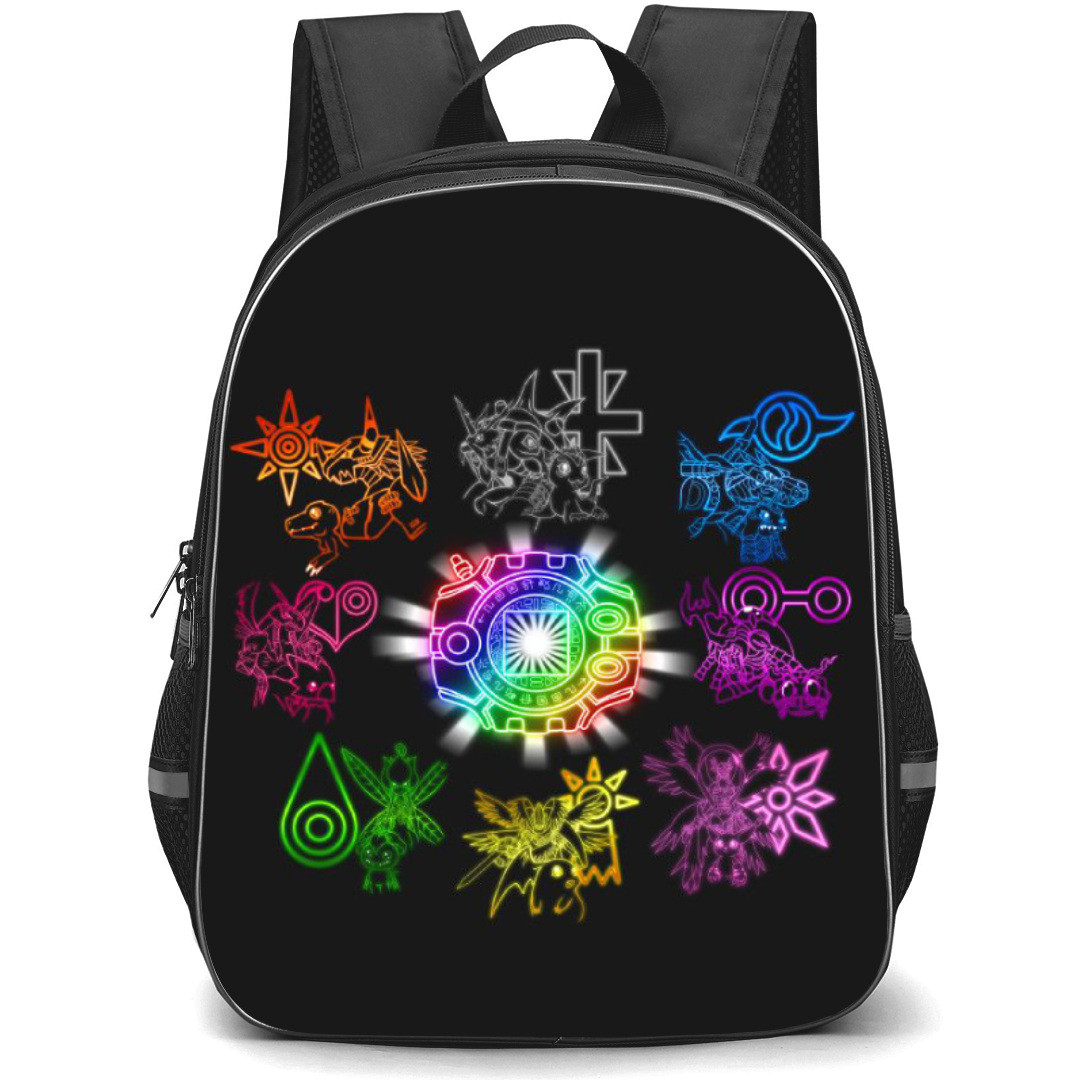 Digimon Backpack StudentPack - Crests And Digivice