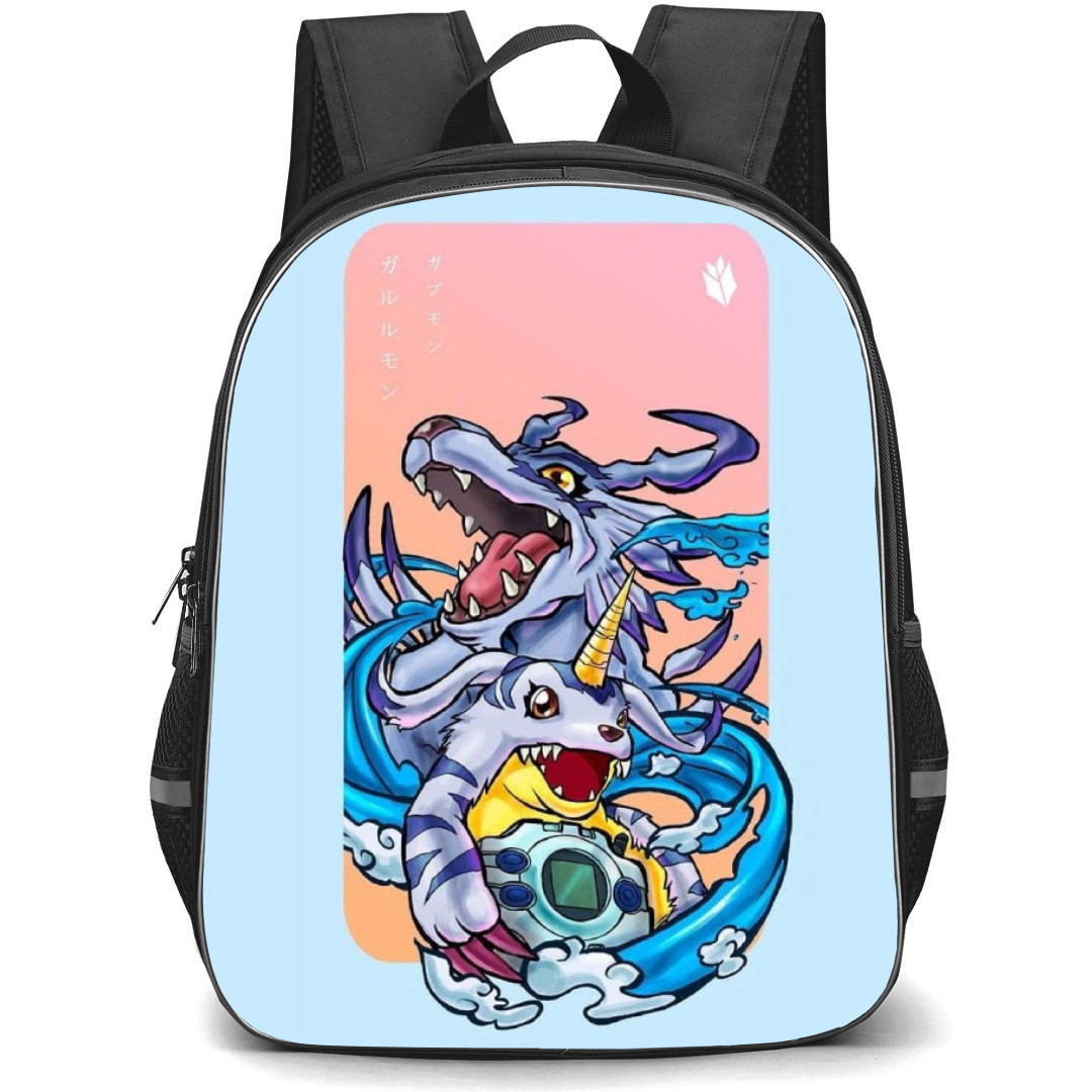 Digimon Gabumon Backpack StudentPack - Gabumon Evolution Roaring Poster