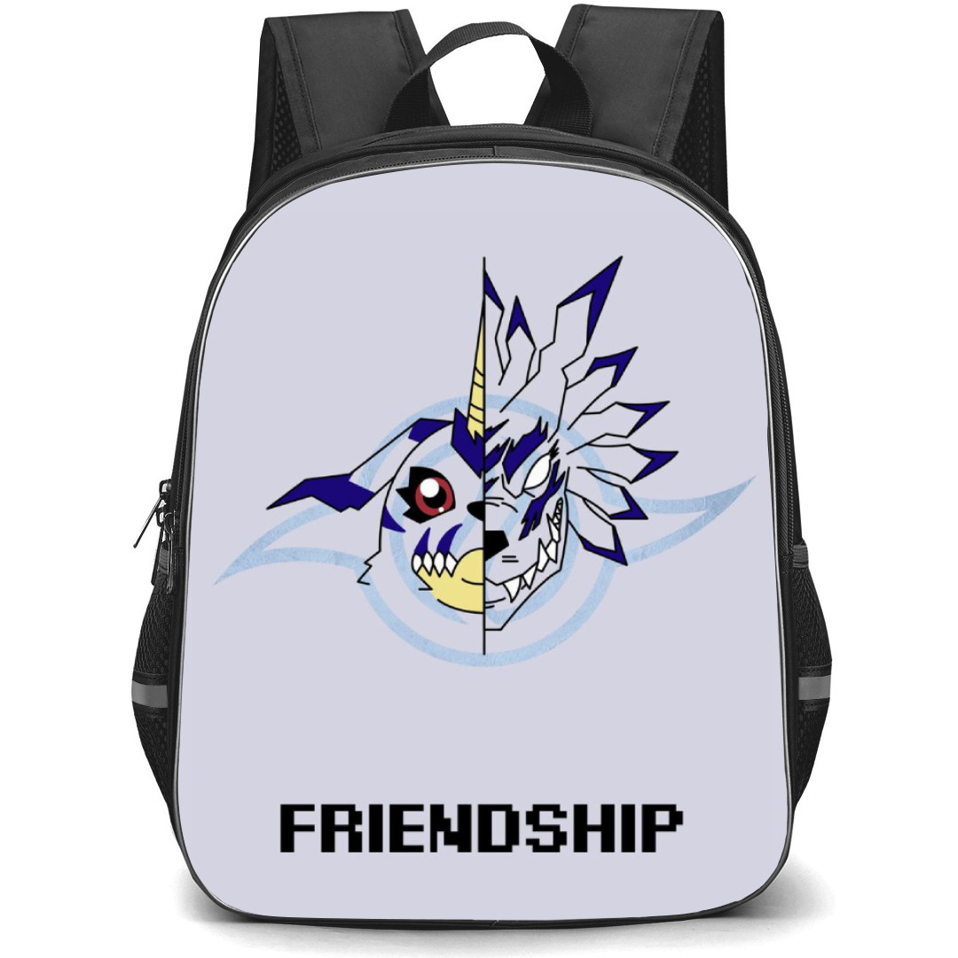 Digimon Gabumon Backpack StudentPack - Gabumon Friendship Split Face Portrait